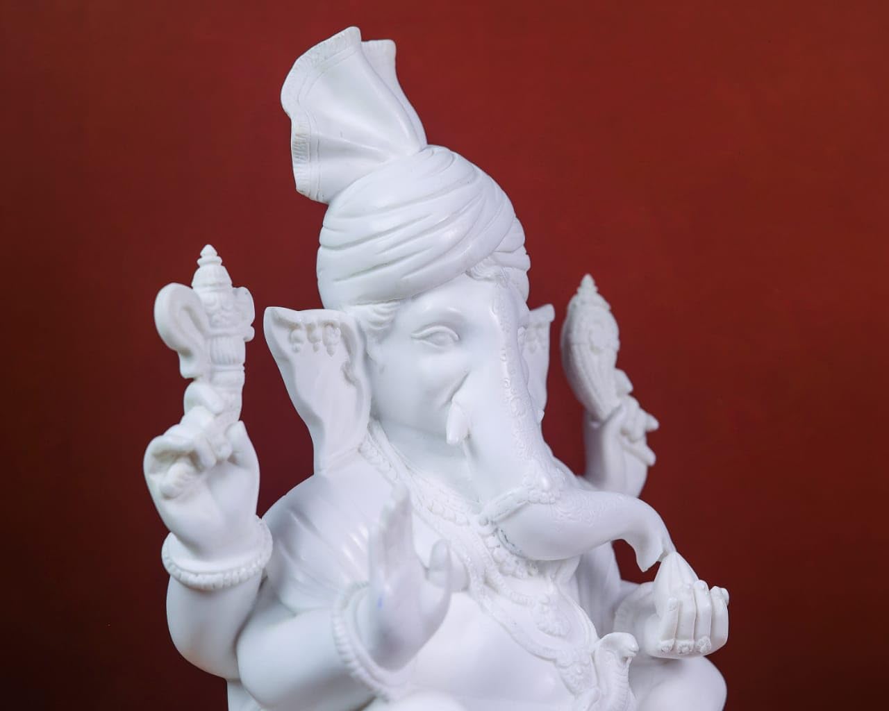 Mridaya Ganesha Statue, 30 Cm Big Cultured Marble Ganesha Statue, Ganesh Statue, Ganpati Idol, Ganapathi Idol, House Warming Gif